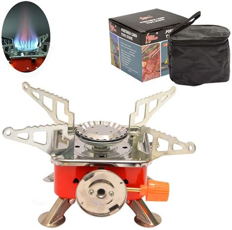 deluxe portable butane gas burner camping stove